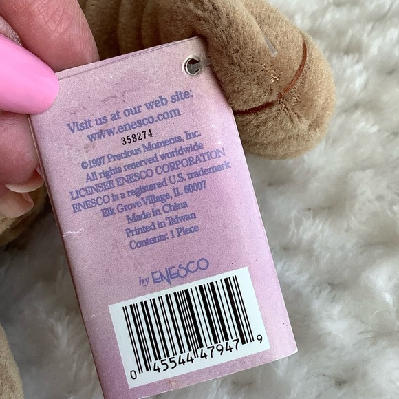 ENESCO Precious Moments Tender Tails Plush Brown Bear Stuffed Animal Toy w Tags - Picture 10 of 15